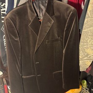 Macy's Rich Brown Velvet Blazer